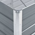 thumbnail image 4 of vidaXL Garden Raised Bed Galvanised Steel 320x80x77 cm Grey, 4 of 5