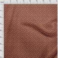 thumbnail image 4 of oneOone Coton Soie Brun Rouille Tissu Toile Matière de Robe Tissu Imprimé Tissu au Mètre 42 Pouces de Large, 4 of 4