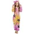 thumbnail image 1 of EGNMCR Combinaison Fille à Manches Longues Combinaison à Manches Longues à Capuche Pyjama Combinaison Décontractée d'Hiver Chaude Combinaison de Nuit Fille Combinaison en Polyester, 1 of 5