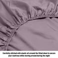 thumbnail image 2 of HLONK Fresh Linen 1200 Thread Count California King Size Deep Pocket Solid Cotton Sheet Set (California King, 2 of 3