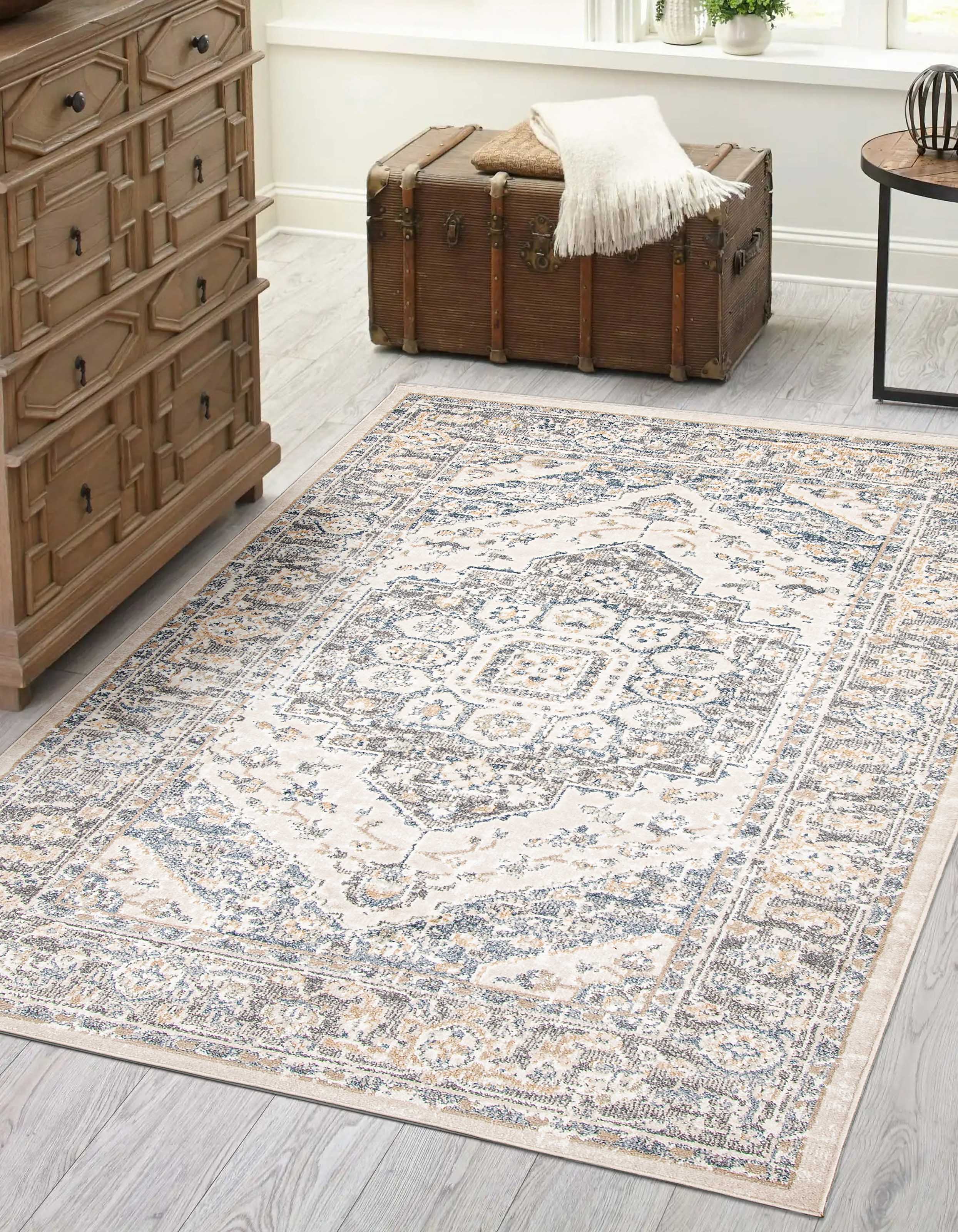 ECARPET Bijara Tapis Traditionnel pour Salon, Chambre, Salle A Manger, Entrée, Couloir et Plus Encore.