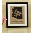thumbnail image 2 of Darling Souvenir Home Sweet Home Burlap Print Wall Decor Arizona State Map Personalized Housewarming Gift-Burlap Print Only(11 x 14 Inches), 2 of 3