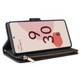 thumbnail image 3 of Case for Google Pixel 7 Pro 5G Leather Magnetic Handbag Zipper Pocket Cover Wrist Strap, 3 of 5