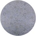 thumbnail image 1 of Ahgly Company Indoor Round Mid-Century Modern Light Slate Gray Oriental Area Rugs, 7' Round, 1 of 6