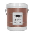 thumbnail image 1 of yuksok 1.6L Electric Rice Cooker for Car Porridge Food Container Heating Lunch Box Gold, 1 of 9