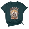 thumbnail image 4 of LUOGENLI T-shirts pour Femme pour Femmes T-Shirt Décontracté Imprimé à Col Rond Uni à Manches Courtes T-Shirt pour Femmes T-shirts Graphiques T-shirts de la Saint-Valentin pour Femmes T-shirts Graphiques Pâques Vert TTTG, 4 of 4