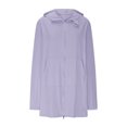 thumbnail image 4 of BiZtdJrK Womens Swim Cover Up Sun Protection Hoodie Lightweight Long Sleeve Zip up Sun Protective Suits Going Out Tops with Pockets Purple L Ropa de Verano Para Mujer, 4 of 10