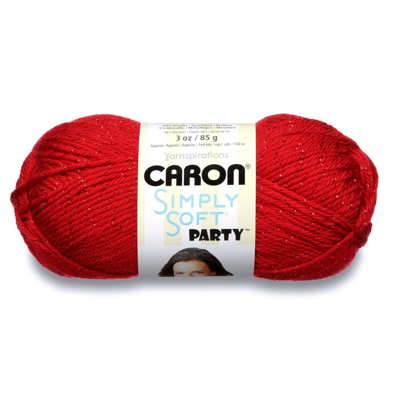 Caron® Fil Simply Soft® Party™, Acrylique #4 Moyen, 3oz/85g, 164 Yards