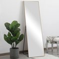 thumbnail image 2 of NeuType Gold Floor Mirror with Stand Large Full Length Mirror Modern Wall Mounted Mirror 59" x 20", 2 of 7