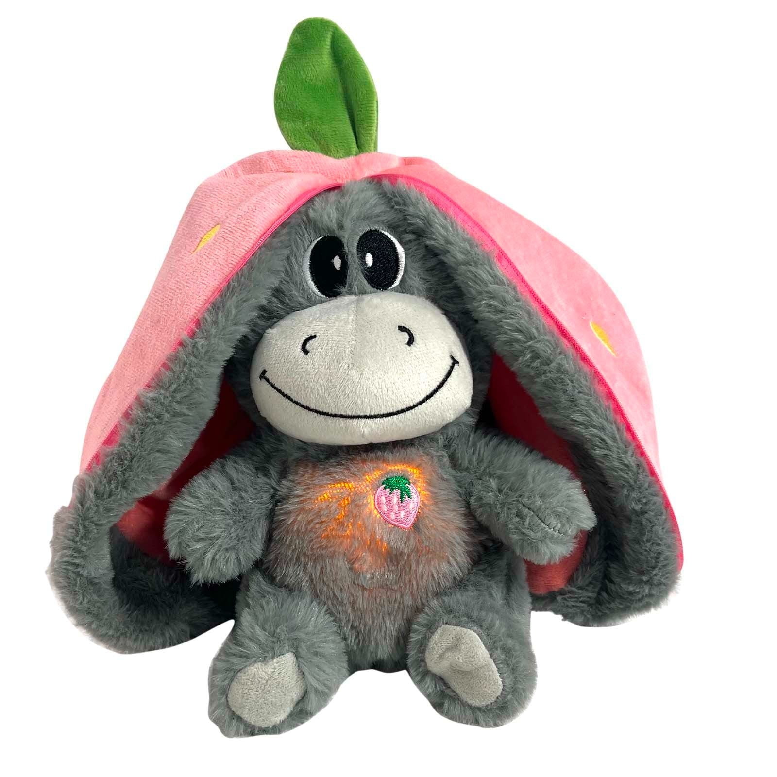Jubipavy Relaxation Breathing Sleeping Toy Soft Light-Up Music Realistic Breathings Motion Sleep Aid For Kids Toddler Calming Night Toys