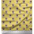 thumbnail image 1 of Soimoi Rayon Fabric Pug Dog Print Sewing Fabric Yard 42 Inch Wide, 1 of 3