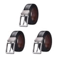 thumbnail image 1 of Wisewang Ceinture Décontractée pour Homme avec Boucle Réversible Style Durable et Soigné Ceinture en Peau de Vache Ceinture Réversible Complets Original 105cm 3Ensemble, 1 of 6