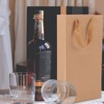 thumbnail image 4 of FONDOTIN 25Pcs Simple Design Brown Paper Carrier Bag for Housewarming 13.8x6.7x3.5in, 4 of 7