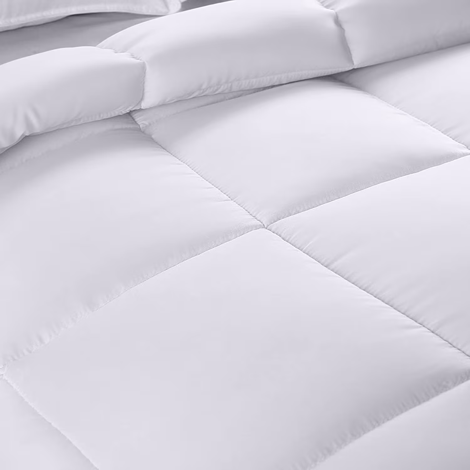 thumbnail image 3 of Bedding All Season Comforter - Ultra Soft Down Alternative Comforter - Plush Siliconized Fiberfill Duvet Insert - Box Stitched (Queen, White), 3 of 3