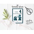 thumbnail image 3 of Darling Souvenir White Birthday Invitation Card Printable Fill or Write In Blank Invites Party Supplies Pack Of 28 5 x 7 Inches, 3 of 5