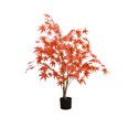 thumbnail image 1 of Arbre d'Érable d'Automne Artificiel de 4 Pieds dans Pot en Plastique, Fausses Feuilles d'Érable Rouges, Arbre d'Érable en Soie pour Action de Grâce, Récolte, Festival d'Automne, Fête, Décoration de la Maison, 1 of 7