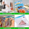 thumbnail image 5 of Sous Vide Bags 15 Reusable Vacuum Food Storage Bags For Anova And Joule Cookers - 3 Sizes Sous Vide Bag Kit With Pump - 3 Sealing Clips For Food Stora, 5 of 5