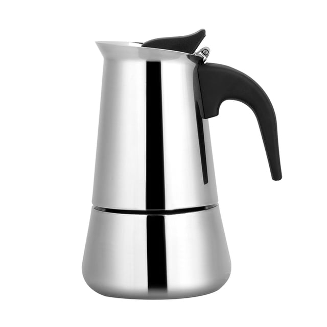 Cafetière, Delaman Portable en acier inoxydable Cafetière Moka Espresso Maker Mocha Pot 1 PC(100ml)