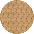 thumbnail image 1 of Ahgly Company Tapis Rond Lavable en Machine Intérieur Transitionnel Orange, 5 Pieds Rond, 1 of 7