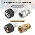 thumbnail image 4 of Transemion 4pcs Efficient Pressure Washer Adapter Set For Cleaning Machine Leak Free Connections Water Accessories Safety silvery 14mm 3.4pcs 1Set, 4 of 6