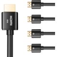 thumbnail image 1 of Buyer’s Point Ultra High Speed HDMI 2.1 Cable CL3 Rated Dynamic HDR 1.8M(6ft) 8K 120Hz, 48Gbps, Dolby Vision, eARC, Compatible with Apple TV, Nintendo Switch, Roku, Xbox, PS4, Pack of 5 Black, 1 of 7