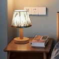 thumbnail image 4 of Boovnll Led Solid Wood Desk Lamp Stable Fabric Study Reading Lamp Suitable for Home Decoration Linen Plain Warm Night Light Indoor Lighting Desk Reading Lamp, 4 of 7