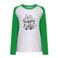 thumbnail image 4 of EGNMCR Chemise Imprimée de Pâques T-Shirts Graphiques pour Femmes Chemises de Pâques Mode Décontractée Manches Longues Imprimées Chandails en Molleton Hauts T-Shirts pour Femmes, 4 of 5