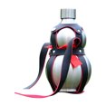 thumbnail image 2 of Flasks Gourde en Acier Inoxydable Bouteille d'Eau Portable avec Sangle Marron pour Lait Vin Boissons, 2 of 9