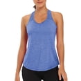 thumbnail image 1 of Posijego Tank Tops for Women Racerback Athletic Tops Loose Yoga Running Gym Sleeveless Shirts, 1 of 8