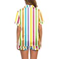thumbnail image 4 of GDREDA Ensemble de Pyjama pour Femmes 2 Pcs Ensembles de Pyjama pyjamas pour Femmes Tigre Floral Imprimé Graphique Chemise à Boutons à Manches Courtes et Short Ensemble de Pyjama Femmes Ensembles de Pyjama pyjamas Blanc,m, 4 of 5