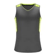 thumbnail image 3 of Styesk Tank Tops Men Fashionable Men's Spliced Solid Color Sports And Casual Round Neck Top, 3 of 7