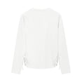 thumbnail image 5 of Curenmufel Chandails à Manches Longues pour Ados, Chandails à Manches Longues pour Filles, T-Shirts à Col Rond pour Enfants, Hauts d'Automne, Tees, Taille 9-10 (Blanc, 9-10 Ans), 5 of 5