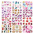 thumbnail image 1 of 30pcs Watercolor Butterflies Nail Art Stickers Colorful Nail Decals DIY Decor, 1 of 9