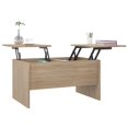 thumbnail image 2 of vidaXL Coffee Table Sonoma Oak 80x50x42.5 cm Engineered Wood, 2 of 6