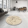 thumbnail image 4 of Ahgly Company Machine Washable Indoor Rectangle Transitional Moccasin Beige Area Rugs, 5' x 8', 4 of 7