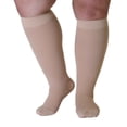 thumbnail image 1 of Chaussettes de Compression pour Hommes et Femmes, Bas Bariatriques à Mollet Grand, Noirs, 6TG, 5 Paires, 1 of 9