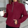 thumbnail image 4 of Timegard Crewneck Sweatshirts Women Fall Winter Casual Comfy Solid Color Long Sleeve Tops Pullover, 4 of 6