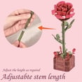 thumbnail image 4 of Building Blocks Flowers Flower Puzzles Three-dimensional Models Wooden Handicrafts, 4 of 7