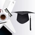 thumbnail image 3 of KAKOWELY Bachelor Graduation Hat with Loop Tassel Student Square College Academic Dress Accessory,9.06"X9.06"X0.2", 3 of 4