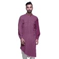 thumbnail image 1 of Atasi Kurta Décontractée Imprimée à Col Mandarin Chemise Ethnique Longue Kurta Asymétrique, 1 of 6