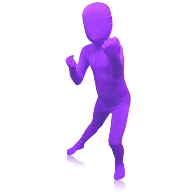 AltSkin Full Body Spandex/Lycra Suit (Kids S, Purple)