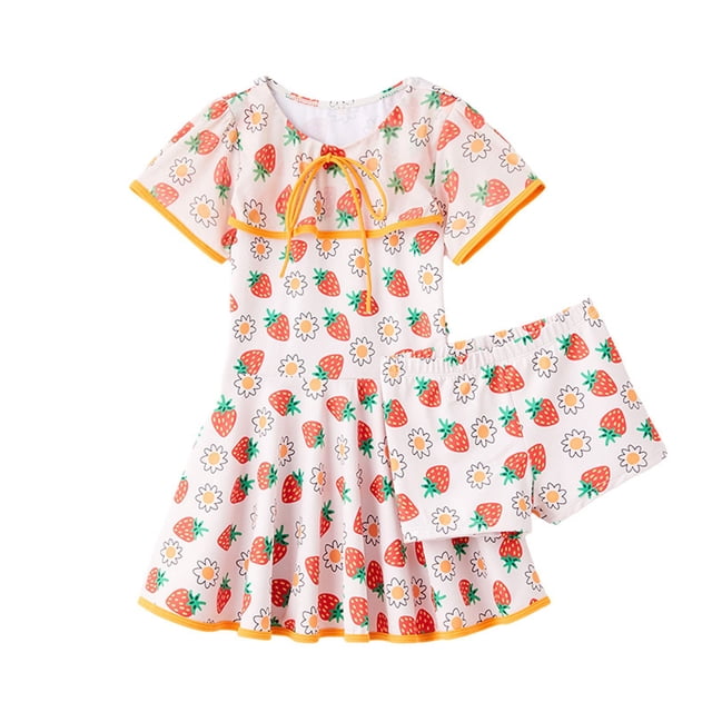 Little Girl Rash Guard Swimming Bathing Suit Ruffle Floral Pattern Sun Protection Long Sleeve Girls Baby Girl Bathing Suit 8-9 Years