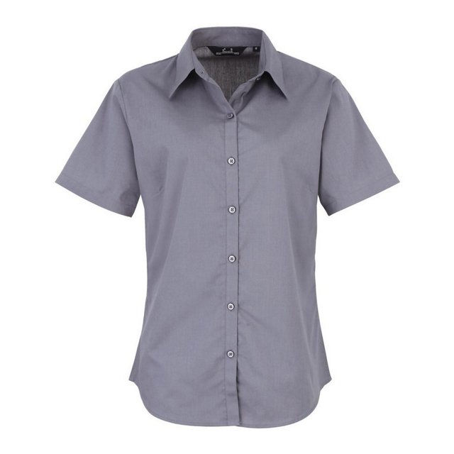 Premier Blouse en Popeline à Manches Courtes / Chemise de Travail Unie