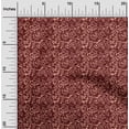 thumbnail image 1 of oneOone Georgette Viscose Fabric Leaves & Floral Block Print Sewing Fabric BTY 42 Inch Wide, 1 of 4