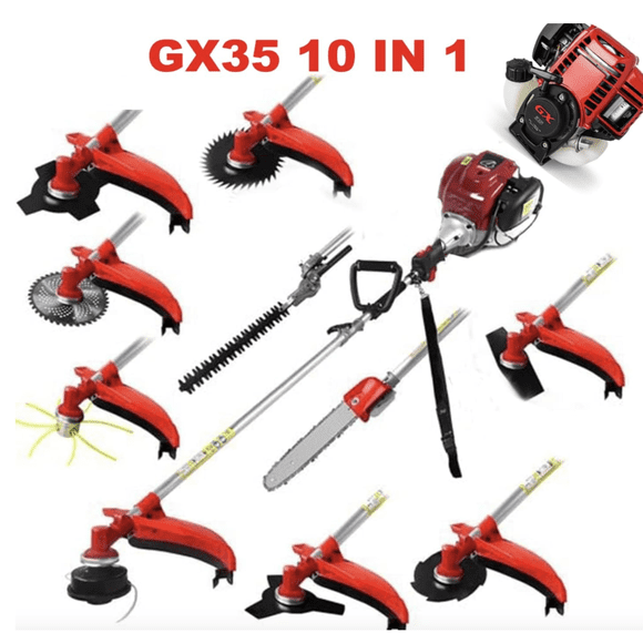 Gx35 weedeater 10 in 1 lawn mower 4 strokes engine brush cutter for cutting tree