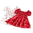 thumbnail image 2 of Robe à Manches Courtes à Pois pour Filles, Robe Élégante pour Enfants Bébés Filles, 2 of 2
