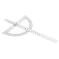 thumbnail image 3 of Protractor Ruler Goniometer Ruler Stainless Steel Angle Finder 0-180 Degree Stainless Steel Protractor Goniometer Angle Finder Gauge 15cm Ruler 150 X 200mm, 3 of 8