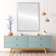 thumbnail image 3 of Singapore Framed Rectangle Mirror - Silver Leaf Brown - 21" x 31", 3 of 7