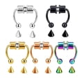 thumbnail image 1 of matoen Nose Rings Fake Nose Ring Hoop Magnetic Horseshoe Rings 316L Stainless Steel Best Gift, 1 of 9