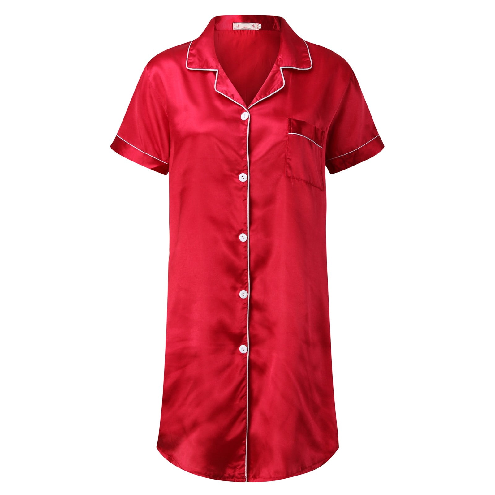 Kcodviy Nuisette en Satin pour Femmes, Robe de Nuit pour Femmes, Mini Combinaison Nuisette, Chemise de Nuit Courte, Tenue de Nuit, Nuisettes pour Femmes